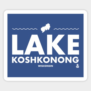 Jefferson County, Rock County, Dane County, Wisconsin - Lake Koshkonong Magnet